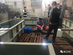 佛山三級環(huán)保加公安部門聯(lián)合執(zhí)法查處南海2家污企，七人被帶走調(diào)查