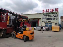 烈日炎炎，兩車東鴻環(huán)保設(shè)備發(fā)往福建